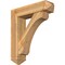 Ekena Millwork Legacy Arts and Crafts Rough Sawn Bracket w/ Offset Brace, Western Red Cedar, 8"W x 32"D x 36"H BKT0806X32X36LEC03RWR - alternate 1